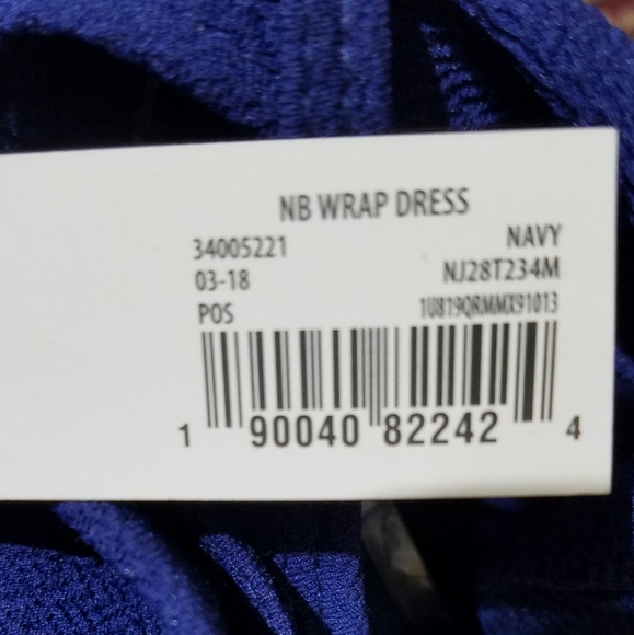 NWT No Boundaries Navy Blue Wrap Dress Size L - Picture 9 of 11